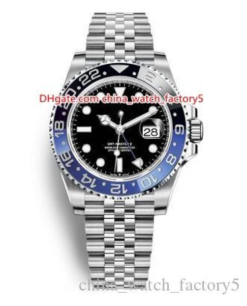 

12 стиль high quality basel world 40мм gmt batman 126710 126711 116710 126715 126719116713 asia 2813 движение автоматическая мужские часы ча, Slivery;brown