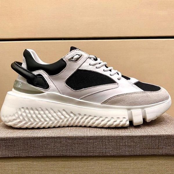 

runners veloce white black men 's shoes breathable footwears lace -up luxury sports outdoor walking casual shoes sneakers