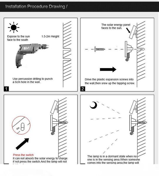 

Solar Flood Lights Street Security Human Body Induction Lamp 60LED Outdoor Waterproof Corridor Landscape Light for Indoor Outdoor