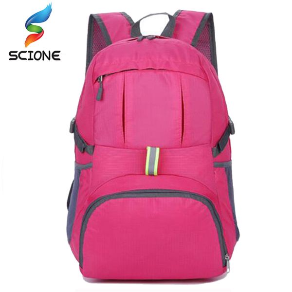 

new vogue school backpacks portable zipper nylon backpack folding daily men traveling bagpack rucksack shoulder bags f10