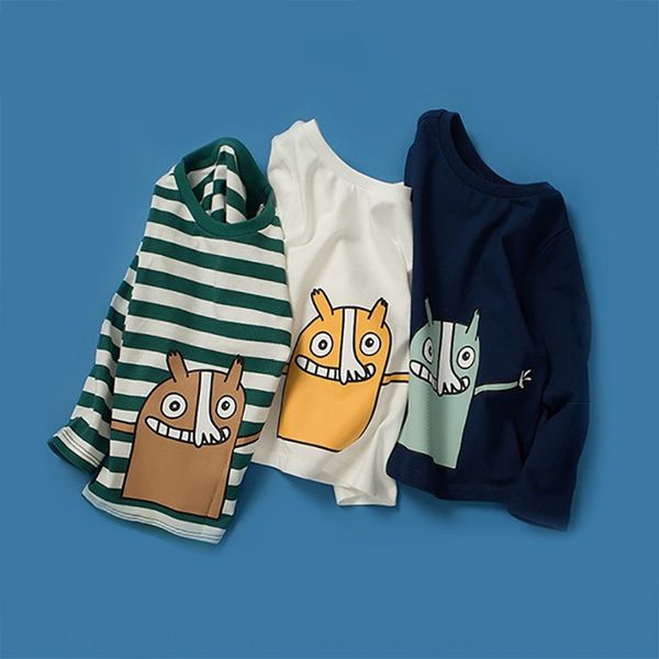 

bala bala boy's long sleeve base autumn children's t- t-shirt shirt 2019 new children's fashion 28003181161, Blue