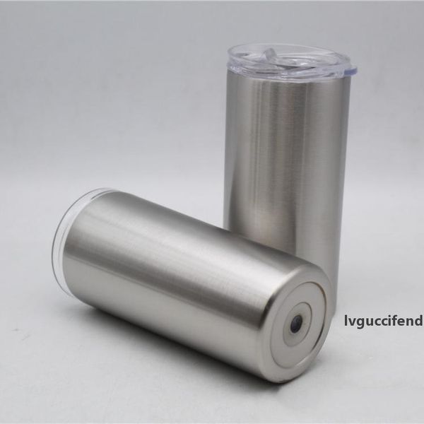 

stainless steel color 15oz cups with pp lids 15 ounce skinny bottles tumblers dropping to usa
