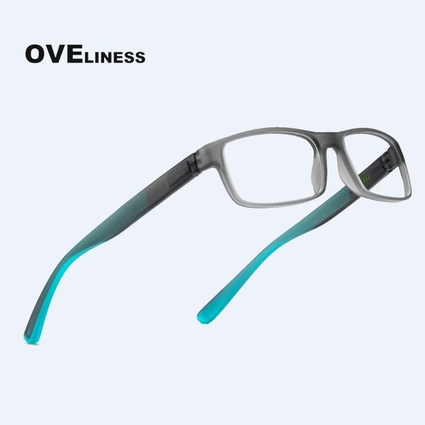 

fashion optical men's eyeglasses tr90 eye glasses frame men myopia prescription clear glasses square spectacles eyewear frames, Black