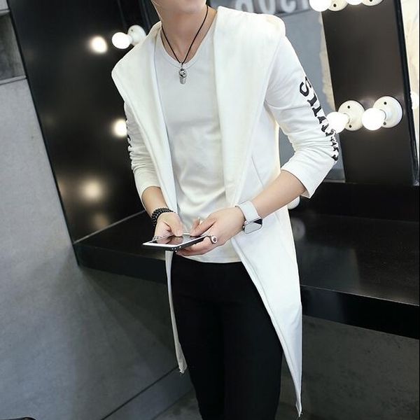 

tg6115 wholesale 2020 new in the long cardigan jacket to dust coat fleece hooded han edition cultivate one's morality, Tan;black