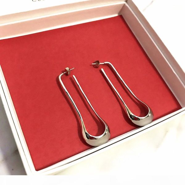

g new electroplating thick gold anti -fading personality designer earrings luxury designer jewelry women earrings, Golden