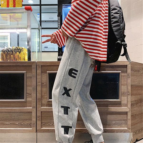 

men's pants track man's sweatpants spring korean streetwear trendy casual loose joggers hip hop maggie's walker pantalones 20, Black