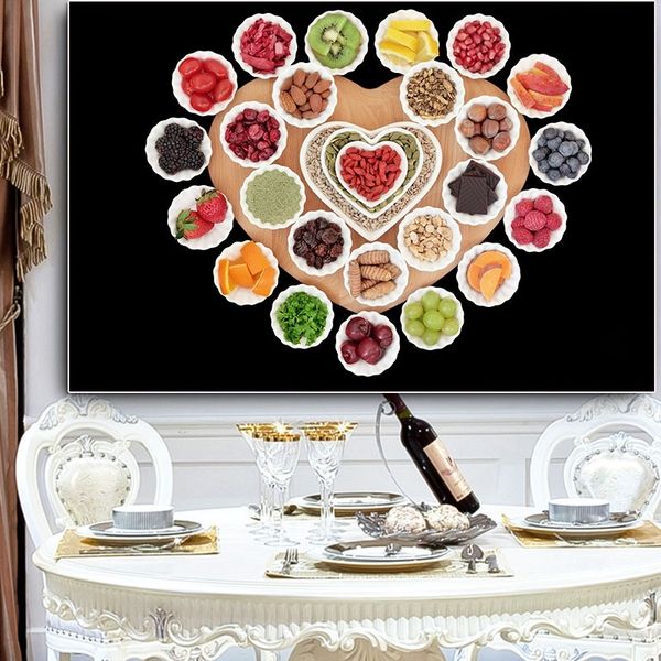 

modern nordic fruit and vegetable kitchen canvas painting scandinavian posters and prints wall art pictures for dining room home decor