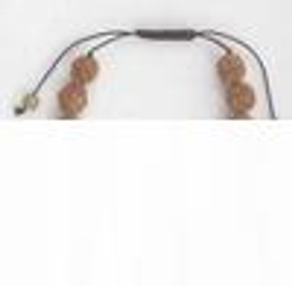 

rudraksha (rudraksh) bracelet, 5 faceted 9mm 15 beads, Black