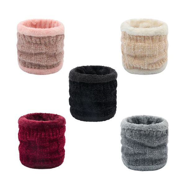 

outdoor scarf winter super soft neck warm thick collar scarves thermal windproof loop scarves, Black