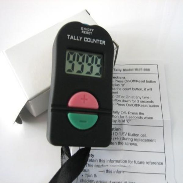 

новый ручной электронный цифровой tally счетчик clicker безопасности спортивный зал школы высокого качества черный цвет 100 штук u5