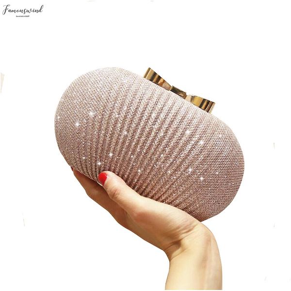 

ljl golden evening clutch bag women bags wedding shiny handbags bridal metal bow clutches bag shoulder bag