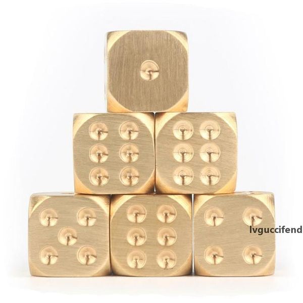 

manual polishing solid brass dice club bar supplies copper alloy drinking dice entertainment accessories fast shipping f20173548