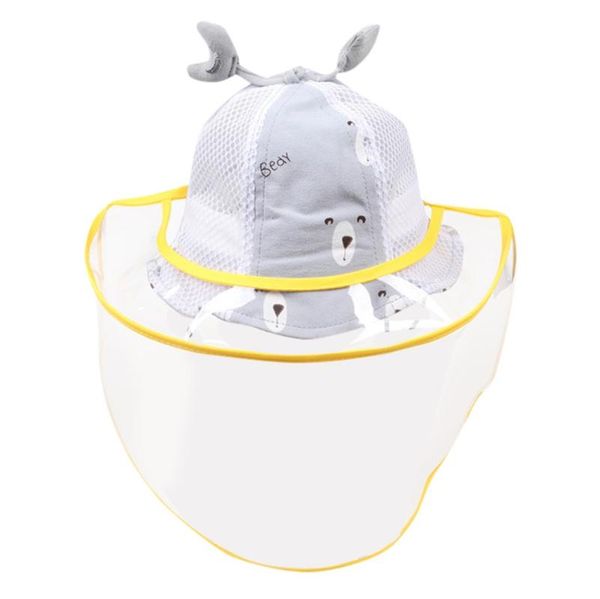 

kancoold boys and girls baby sun protection uv protection sun hat children's removable dustproof breathable protective cap, Yellow