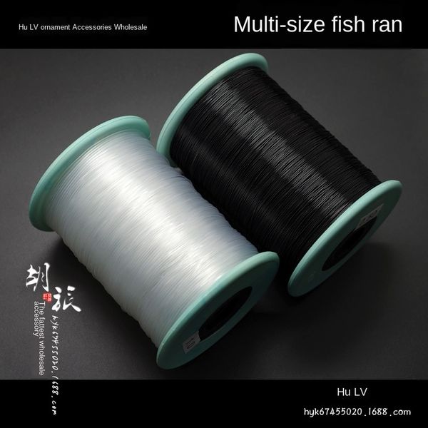 

ci3g0 transparent large roll non-elastic silk transparent fish thread large diy accessories roll non-elastic fish silk thread diy accessorie, Silver
