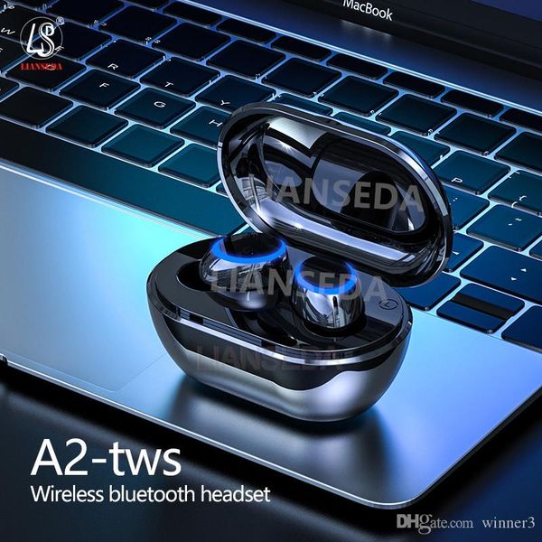 

a2 tws bluetooth sport earphone fingerprint touch hd stereo wireles bluetooth 5.0 mini earphones noise cancelling gaming headset headphones