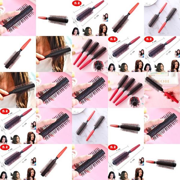 

1 set combs hairbrush wide teeth metal afro comb insert curly hair fork pick fist shape handle brush styling tool combo pocket tusxu, Silver