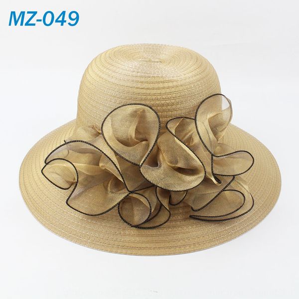 

fashion ougen yarn large straw women's flower straw sun hat foldable uv-proof summer hat, Blue;gray