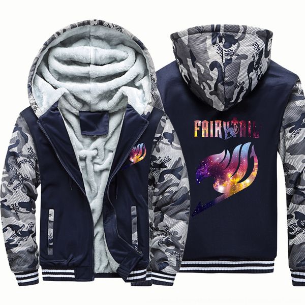 

wpipp men's thickened zipper sweater goblin's tail anime men's coat coat hoodie clothing thickened zipper sweater goblin&#039, Black