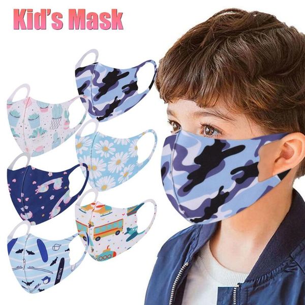 

face scarf kids 1pc face maks fashion reusable and washable facemaks outdoor children sunscreen dustproof kid maks foulard, Black