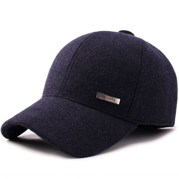 

new warm baseball men' season warm woolen baseball cap winter fashion sports outdoor travel cold-proof cap female, Blue;gray