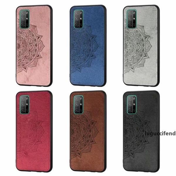 

cases for galaxy a01 a21 a41 a11 a21s huawei honor 30s 9a datura flower hard pc tpu lace mandala cloth luxury skin mobile phone back cover