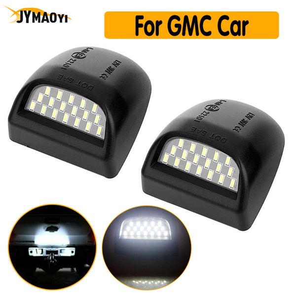 

2pcs/lot for gmc led license plate light car number plate lamp trunk luces auto lighting for gmc yukon sierra 1500 2500 3500 hd