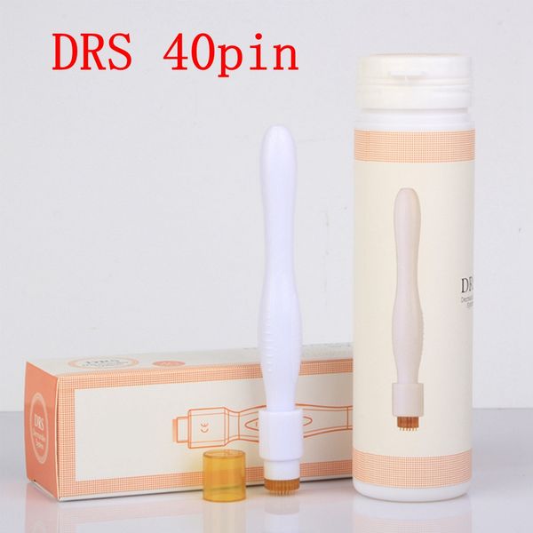 Portable Sealed DRS 40 Pin Titanium Micro Needle Derma Stamp Skin Care Beauty Anti Scar Acne Wrinkle Removal