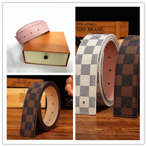 

new mdies men's belt women's belt classic business casual pin buckle waist silver buckle belt gift box 005, Black;brown