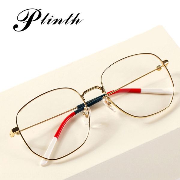 

ni ni li yu frame of the same type 2019 new frame for myopia glasses men and women myopia ultra light plain glasses 0396, Silver