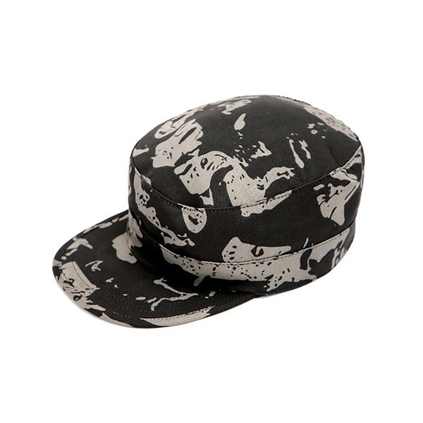 

sports running peaked cap adjustable flat dust-proof printed sunshade workout hat headwear outdoor sports hat, Black;white
