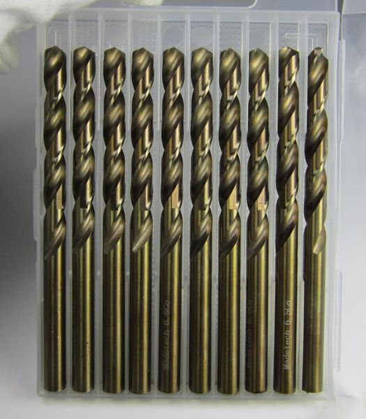 

10pcs Ã¸ 3.2mm 4mm 4.8mm 5.5mm 6.5mm m35 twist drill bits metal high-precision hole processing hss-co5% cobalt for stianless