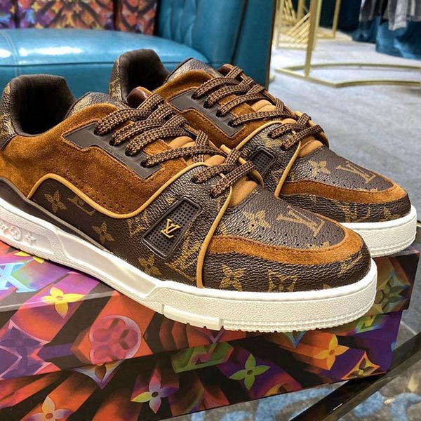 

05 designer high-quality men's casual sports shoes and luxury outdoor casual shoes, the original box size is 38-45, Black