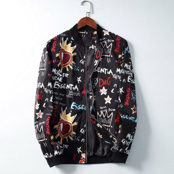 

2020 men's barber fashion jacket men's jacket casual print designer men's jacket size m-xxl, Black;brown