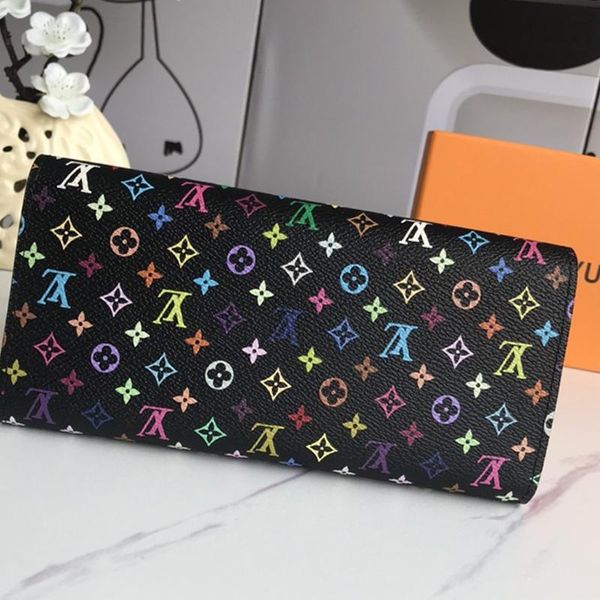 

fast delivery womens wallet purses handbag luxury design leather long wallet money coin pocket card holder women purse with origin box