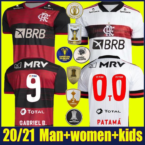 

2020 brazilian flamengo soccer jersey women kids kit gabriel barbosa football shirts de arrascaeta gerson b.henrique camisa flamengo 20/21, Black;yellow