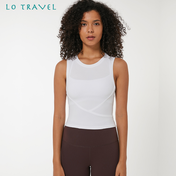 

lotravel 2020 new threaded sports gym underwear women shockproof running gather fitness vest long outer wear sports yoga bra, White;black