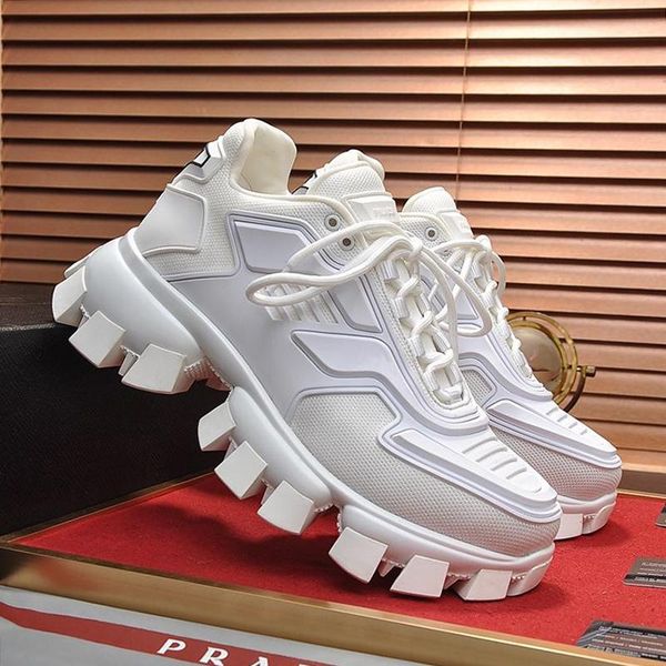 

cloudbust thunder knit sneakers mens shoes outdoor walking sneakers comfortable low lace-up casual shoes zapatos de hombre, Black