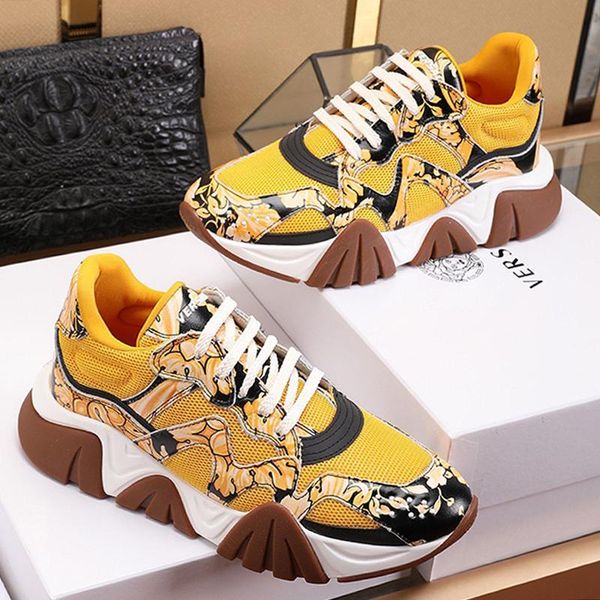 

luxury mens shoes breathable vintage fashion footwears lace -up low sports casual men shoes squalo sneakers herren luxus marken schuhe, Black