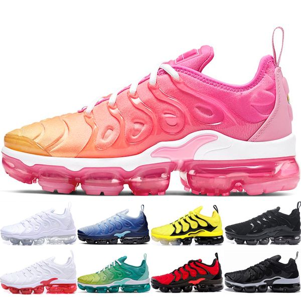 

classic running shoes tn plus for man women psychic pink volt lemon lime hyper violet grape black white outdoor sports runner shoe