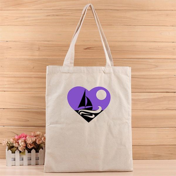 

креатив любовь sea стиль мода девочек и женщин вскользь canvas tote сумки костюм для покупок, подарков, свадьба, день рождения или что-нибуд