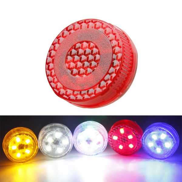 

2pcs 5 leds car door opening warning lights wireless magnetic induction strobe flashing anti rear-end collision safety lamps
