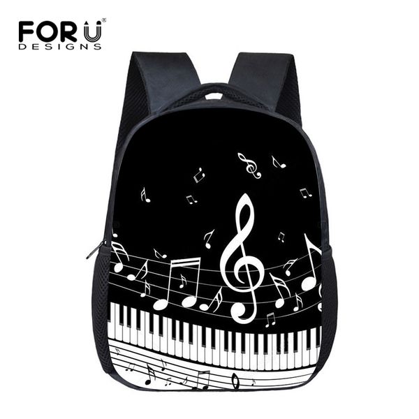 

forudesigns children school bags for little boys girls music note backpacks piano book bag kids kindergarten bag mochila escolar t200709