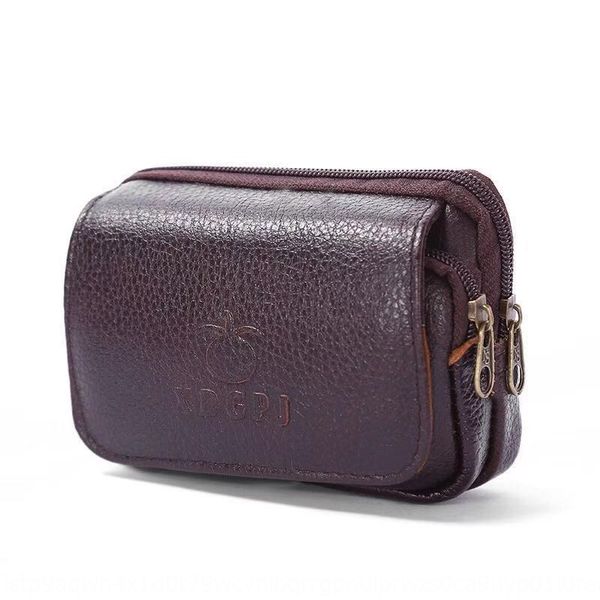 

multi-functional change key men's mobile phone running belt leather small small bag mobile phone bag horizontal business waterproof