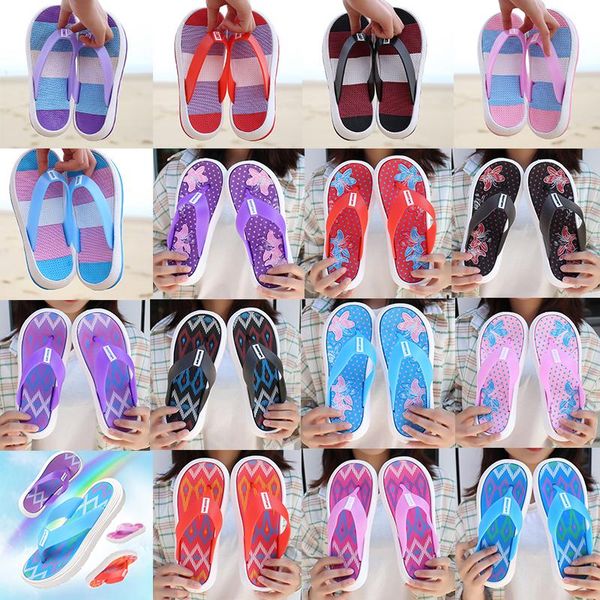 

women shoes designer sandals and slippers summer thick bottom flip-flops sandals ladies anti-skid flat bottom indoor and outdoor beach, Black