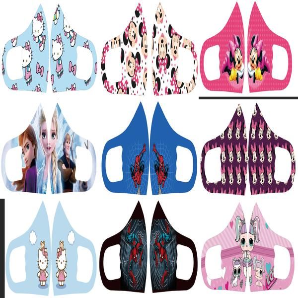 

cartoon face mask face masks cartoon character facecover nose face mouth protection dhl individual package ozcdz xhlove, Black