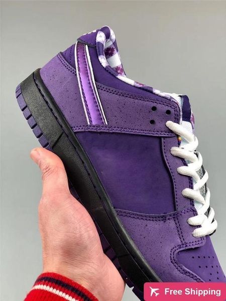 

2020 release authentic concepts x sb dunk low purple lobster men women skateboard shoes sneakers with original box bv1310-555
