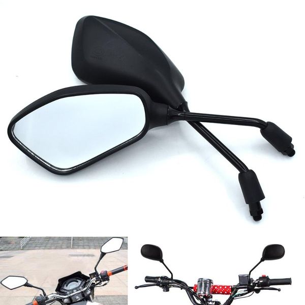 

universal 10mm motorcycle rearview mirror left and right mirror black for mt-01 mt-03 mt-07 mt-09/sr/fz-07 fz-09 mt-10