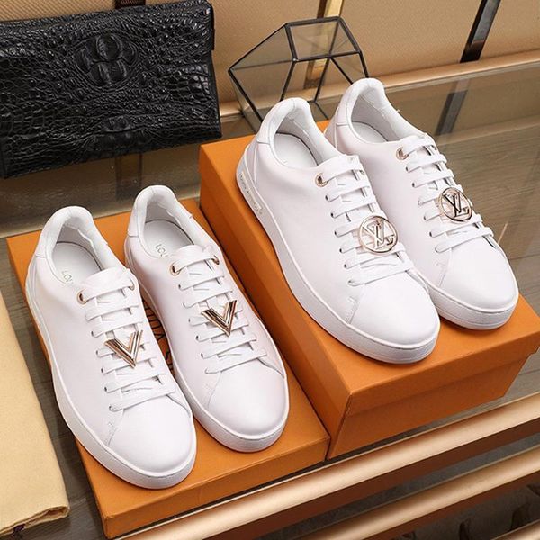 

frontrow sneaker men 's shoes fashion sneakers flats platforms lightweight shoes lace -up low casual luxury men shoes, Black