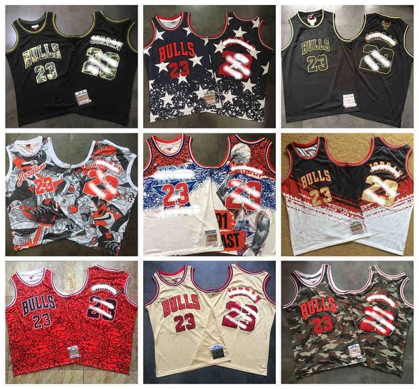 

chicago bulls men 23 michael jor dan jersey mj 1997-98 hardwood classics soul swingman throwback basketball jerseys, Black;red