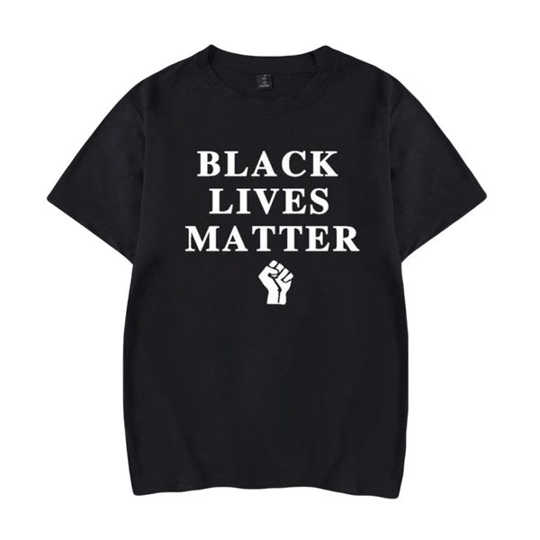 

black lives matter letter print 2020 summer women man tee shirt s-3xl t shirt short sleeve o neck loose tshirt hot, Black;blue